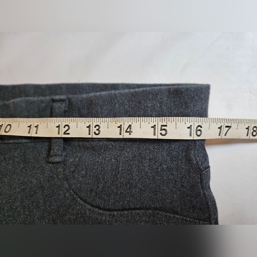 Unbranded Womens Dark Gray Pull On Skinny Pants With Faux Side Pockets Size 12 - Picture 5 of 10